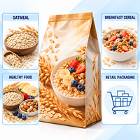 Sachet personnalisé en aluminium à huit soudures latérales pour la vente au détail et la vente en gros