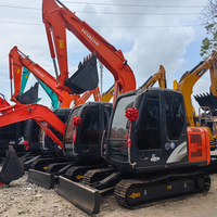 Mini-excavatrice Hitachi 60 6 TON d'occasion, d'origine japonaise, matériel d'occasion, Chine, poids opérationnel de 5 T, moteur Hitachi, mini-excavatrice