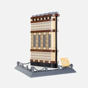Wange 4220 Architettura Edificio Flatiron di New York Modello di Casa Assemblabile in Granuli per Regalo Bambini Set di Blocchi da Costruzione - Product Image 2