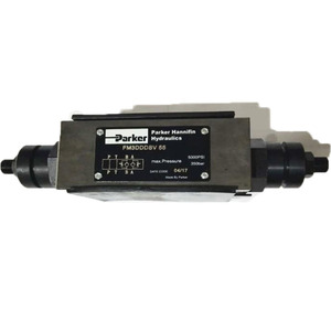 Vanne hydraulique Parker FM3DDDSV55, régulation de débit, 500 bars, commande unidirectionnelle, montage sur panneau - Product Image 1