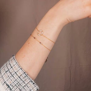 Bracelet en pierre <span class=keywords><strong>de</strong></span> <span class=keywords><strong>naissance</strong></span> personnalisé plaqué or, grenat naturel, améthyste, aigue-marine, mois <span class=keywords><strong>de</strong></span> <span class=keywords><strong>naissance</strong></span>, bracelet en pierres précieuses, bijoux - Product Image 5