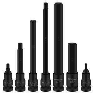 ประแจหกเหลี่ยม Xi Meng Hi-Spec H4x55mm ขนาด 1/2 นิ้ว พร้อมปลอกขยายแรงดัน สีดำ เหล็ก S2 - Product Image 3