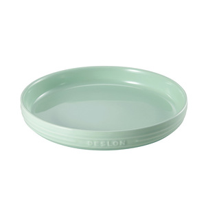 Juego de vajilla de cerámica Deslon de 20 piezas, platos redondos, tazones y cucharas en color verde menta para uso diario, regalo de inauguración de casa. - Product Image 4