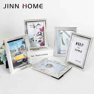 Jinn Nhà Tùy Chỉnh Kích Thước 4*6 ''Hiện Đại Kim Loại Hình Ảnh Khung Bạc Nhôm Khung Ảnh Với Tùy Chỉnh In Treo Trên Bàn - Product Image 6