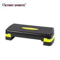 Plateforme de Step Aérobic Ajustable Antidérapante pour Entraînement Cardio et Fitness