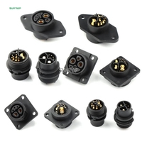 Connecteur électrique en plastique femelle M23 à courant élevé 2 + 1 + 5 broches connecteur de batterie 8 noyaux pour batterie de vélo électrique