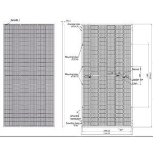 Znshine Panel Solar 570-605W Znshine Panel Solar 570 575 580 585 590 595 600 605 Watt Znshine Bifacial Mono PV Panel - Product Image 6