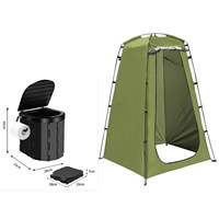 Carpa Portátil de Privacidad, Resistente al Viento, Impermeable, con Protección UV, Instantánea, para Ducha, Cambio de Ropa, Inodoro, Camping, Playa, Fiesta, Oxford