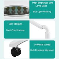 Lampu Pemutih Gigi Super Dingin 40Watt LED Biru Tinggi 8Pcs Merk GH40 Model V-M1 Kacamata Pengaman Salon Garansi 1 Tahun Grosir