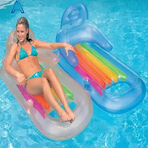 Прозрачный ПВХ красочный надувной бассейн поплавок кресло коврик матрас надувная игрушка надувная подушка настраиваемый