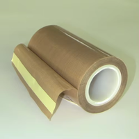 Ruban en tissu de fibre de verre PTFE pour scelleuse à impulsions, machine de thermoscellage haute température 260°C, ruban adhésif antiadhésif