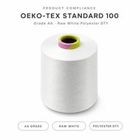 Filament recyclable en polyester 100% teint en masse, filé à l'anneau, personnalisable en usine chinoise, éco-responsable, vente chaude 2022