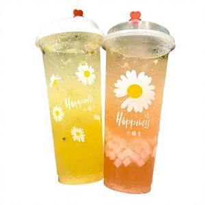 แก้วพลาสติก PP ฉีดขึ้นรูป ขนาด 12, 16, 24 ออนซ์ สำหรับเครื่องดื่มร้อน/เย็น  ขนาดเส้นผ่านศูนย์กลาง 90 มม. ใส  รับผลิตตามสั่ง พิมพ์โลโก้ได้ - Product Image 1