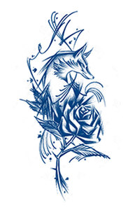 High Quality Lasting 2 Weeks Water Transfer Temporary Waterproof Body Cool <strong>Fox</strong> Dragon Tiger Flower <strong>Designs</strong> Arm <strong>Tattoo</strong> Sticker