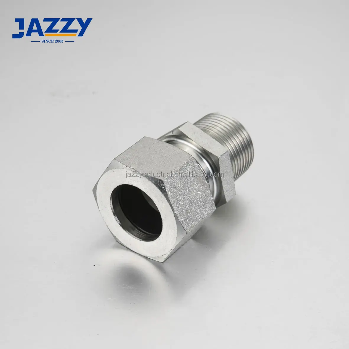 JAZZY DIN2353 compressão montagem Ss Brass Plug e EMFAD-GB Male Feminino Adaptador BSPP Tubo Paralelo para Tubo Compressão montagem