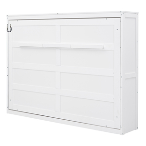 Queen Size Murphy Bed Wall Bed <b>White</b> <b>Storage</b> <b>Cabinet</b> Bedroom Furniture - Product Image 4