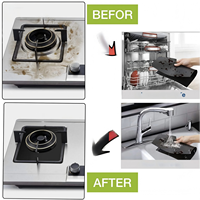 Couvre-brûleurs de cuisinière réutilisables à double épaisseur, antiadhésifs, couvre-plaques de cuisinière, brûleurs à gaz pour cuisine/cuisson.