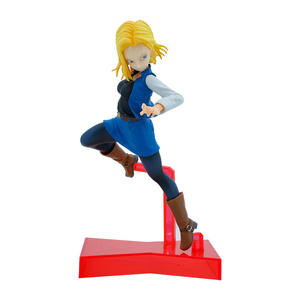 Vente flash Jouets en résine PVC de haute qualité Action & Jouet 15cm Posture de <span class=keywords><strong>combat</strong></span> Décoration de voiture Android 18 <span class=keywords><strong>DBZ</strong></span> Figurines d'anime Android 17 - Product Image 5