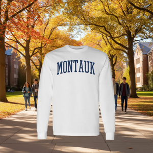 Maglietta a Maniche Lunghe Varsity Grey Montauk, Prodotto Promozionale - Product Image 3