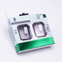 Boîtes en papier de marque personnalisée Ensemble cadeau pliable en papier écologique Emballage dans une boîte à coque avec cadre Apple Watch