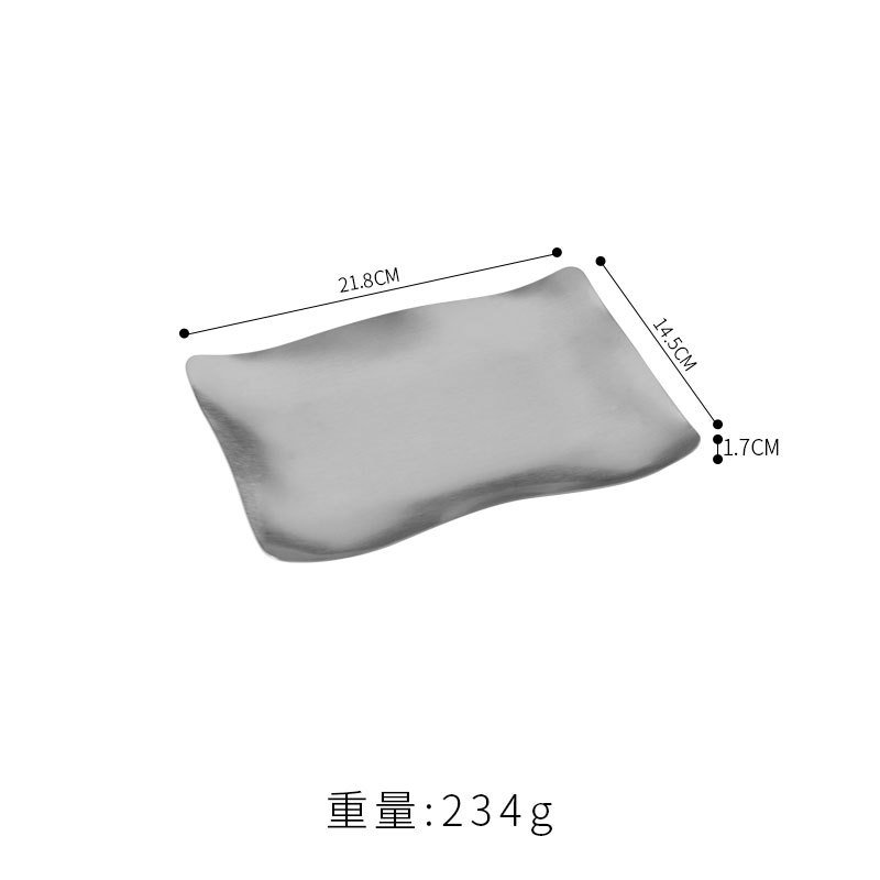 Placa ondulada de 21*14cm (plateada)