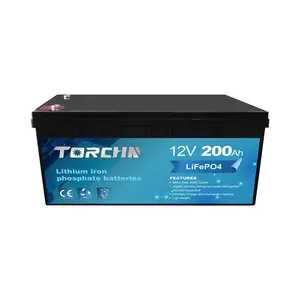 Bateria profunda 12V do ciclo 12V 100 200 300 400 Ah Lifepo4 12V 200Ah 100Ah 150Ah 300Ah 400Ah 500Ah Pacote solar das baterias do íon do lítio 24V