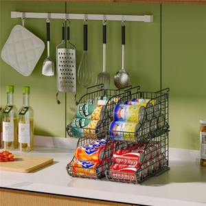 Estantes de Almacenamiento Modernos de Hierro para Refrigerador de Cocina, de un Solo Nivel, Desmontables y Ensamblables, para Cerveza, Bebidas y Latas, Venta al Por Mayor - Product Image 2