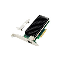Carte réseau Ethernet PCI Express 8X de haute qualité, filaire interne, X540, 10 Gbps, RJ45, 4 LED, stock d'usine, vente en gros