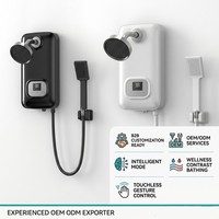 Chauffe-eau électrique instantané intelligent sans contact OEM ODM avec pomme de douche pour salle de bain résidentielle – Système de douche sans perçage