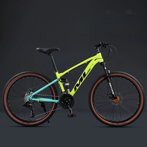 Bicicleta <span class=keywords><strong>de</strong></span> Montaña <span class=keywords><strong>de</strong></span> 26 Pulgadas con Velocidad Variable, Frenos <span class=keywords><strong>de</strong></span> Disco, Doble Suspensión, Acero al Carbono, para Descenso, en Oferta - Product Image 2