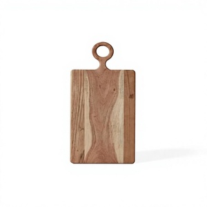 Planche à découper en acacia écologique, faite à la main, finition naturelle, logo personnalisé imprimé, rectangulaire, 2,0 cm d'épaisseur, passe au lave-vaisselle - Product Image 6