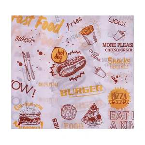 Customized Wax <strong>Paper</strong> for Food Greaseproof Hamburger Sandwich <strong>Paper</strong> for Food Packaging - Product Image 4