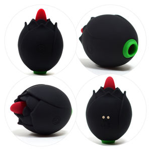 Consolador vibrador para mujeres, Juguetes sexuales, consoladores, pareja, lesbiana, flor de Rosa, lengua, aplicación para lamer, Control remoto, masaje de próstata Anal - Product Image 2