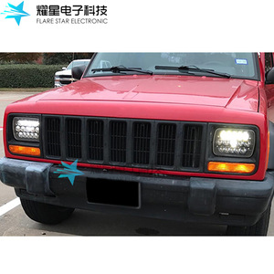 Flare <b>Star</b> Electronic 5x7 <b>Led</b> Headlight 15000 Lm 6000K 12V Universal Fit For Retrofit Upgrade - Product Image 2