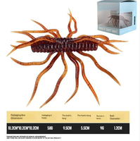 Leurre souple MF en TPE flottant, forme de mille-pattes, 9,5 cm, 9 g, en forme de pomme de terre, pour eau douce et eau salée, pour la pêche au bar et à la perche, leurre de pêche artificiel
