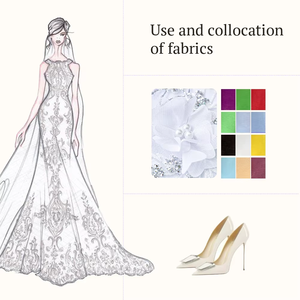 2025 stile caldo elegante Charm piccolo diamante tessuto a maglia 3d fiore ricamato 3d tessuto in messico per abito da sposa - Product Image 3