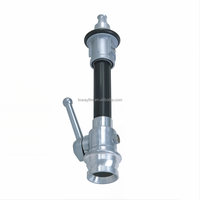 TOWAY Lance de pulvérisation à jet de feu pour tuyau d'incendie, filetage américain NH, raccords mâle/femelle USA, pour tuyau de dérivation d'incendie, avec raccord US Pin en aluminium