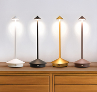 Lampe de table de chevet pour salon et chambre à coucher, lampe de bureau rechargeable avec batterie, LED tactile, 3 niveaux de luminosité, lampe de bureau en métal