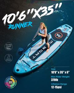 กระดานยืนพายแบบเป่าลมสั่งทำพิเศษ OEM รุ่น All Round Big Long Sup Surfing ระดับมืออาชีพ MY08/2 Ultra Stable Wide SUP - Product Image 3