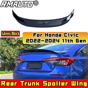 สำหรับ Honda Civic 2022-2024 รุ่นที่ 11 ปีกหลังคาท้ายรถ สปอยเลอร์ท้ายรถ ชุดแต่งสปอยเลอร์ท้ายรถ อุปกรณ์ตกแต่งรถยนต์ - Product Image 1