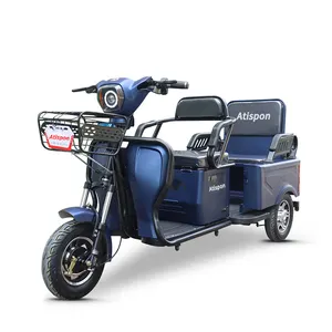 Atispon Competitive Price Three Wheel Cargo Truck Apsonic Electric Tricycle For Old People