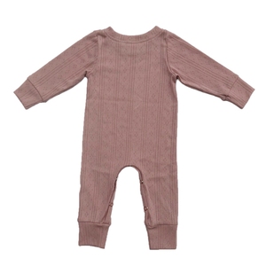 Combinaison en <span class=keywords><strong>coton</strong></span> côtelé pour bébé, fille et garçon, manches longues, ensemble <span class=keywords><strong>de</strong></span> nuit pour nouveau-nés, boutons pression - Product Image 4