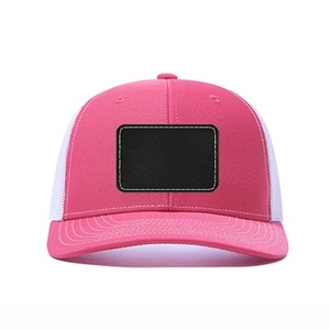 In Stock Blank leather label Baseball caps available for Laser Engraving suitable for Adults Breathable Mesh Caps sun Hats DIY - Product Image 4