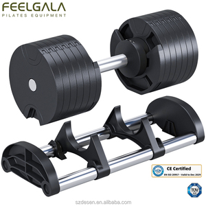 Manubri Regolabili in Ghisa Verde da 90 libbre (2-36 kg) con Impugnatura a Torsione da 2 kg per Attrezzature <span class=keywords><strong>Fitness</strong></span> Domestico - Vendita all'Ingrosso - Product Image 5