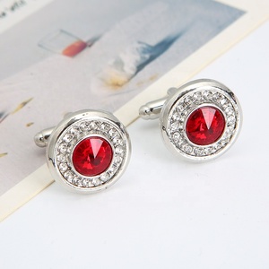 Fábrica directamente al por mayor de aleación de alta calidad personalizado <span class=keywords><strong>comprar</strong></span> gemelos diamantes redondos Vintage gemelos - Product Image 6