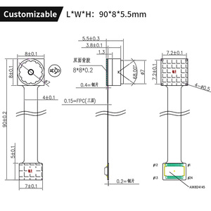 HD 2MP với JPEG YUV định dạng ov2640 ESP32 FPC DVP nhà thông minh mô-đun máy ảnh mini - Product Image 6