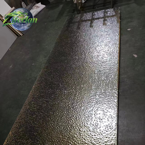 New Trend Eco-Friendly Interior Decoration 3D Water Ripple Bamboo <strong>Charcoal</strong> Wood Veneer Wall Panels - Product Image 1
