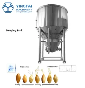 Promalting sistemi fabrika fiyat satılık Malted tahıl steeping tankı Steeping gemi