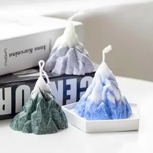 Korean Creative 3D Snow Mountain Candle Silicone Mold Handmade Snow Mountain Aromatherapy Candle DIY Mold