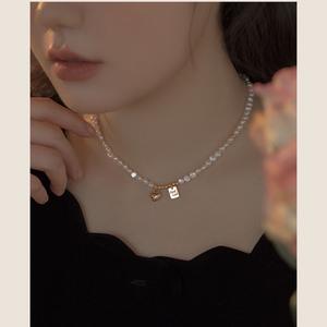 Collier baroque luxueux avec perles d'eau douce naturelles, brise de printemps de dix miles - Produit de luxe léger et tendance - Product Image 5